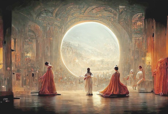 'Théâtre D'opéra Spatial', de Jason Allen 'Théâtre D'opéra Spatial', de Jason Allen
