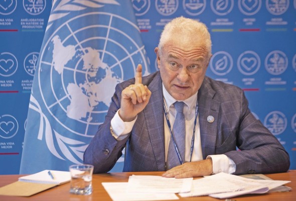 El nuevo representante de la Organización de la (FAO) para América Latina, Mario Lubetkin. El nuevo representante de la Organización de la (FAO) para América Latina, Mario Lubetkin.