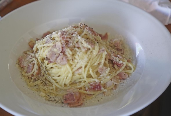Spaghetti alla carbonara Spaghetti alla carbonara
