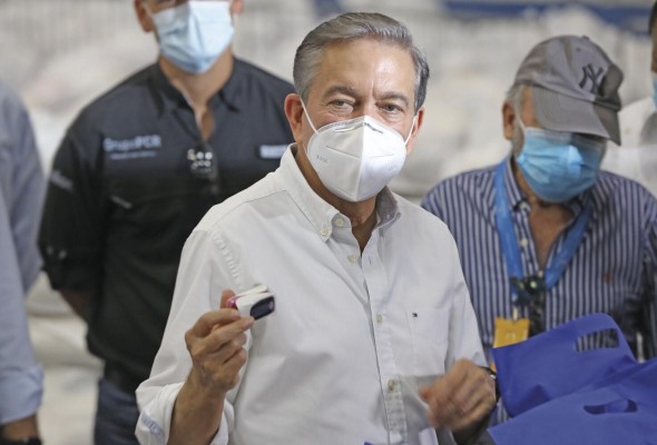 El presidente Laurentino Cortizo El presidente Laurentino Cortizo