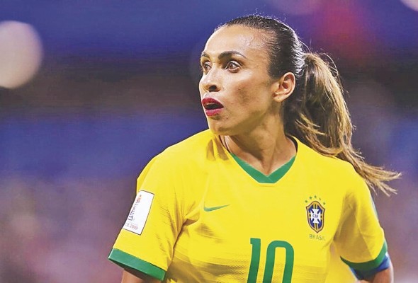 La delantera brasileña Marta Vieira La delantera brasileña Marta Vieira