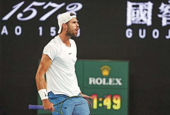 El tenista Karen Khachanov El tenista Karen Khachanov