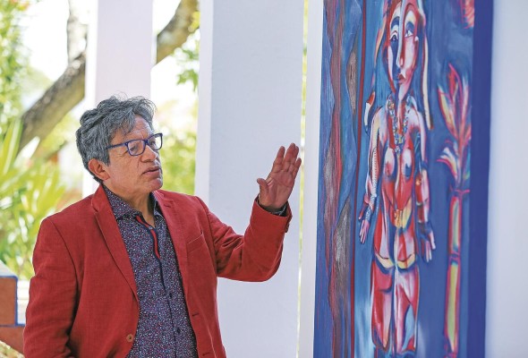 El artista ecuatoriano Miguel Betancourt. El artista ecuatoriano Miguel Betancourt.