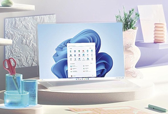 Computadora portátil con Windows 11, el nuevo sistema operativo de Microsoft que busca posicionarse en el mercado. Computadora portátil con Windows 11, el nuevo sistema operativo de Microsoft que busca posicionarse en el mercado.