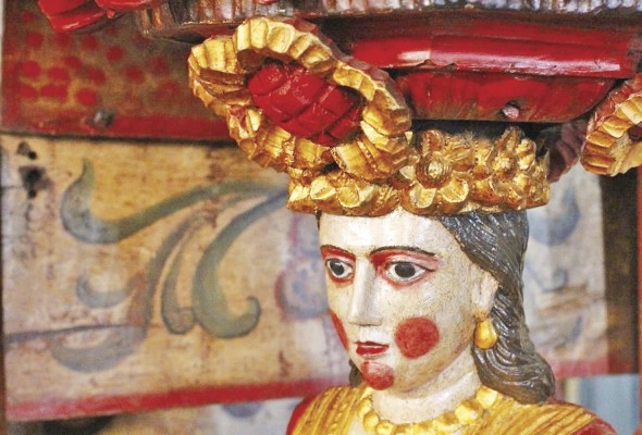 Detalle de arte religioso colonial Detalle de arte religioso colonial