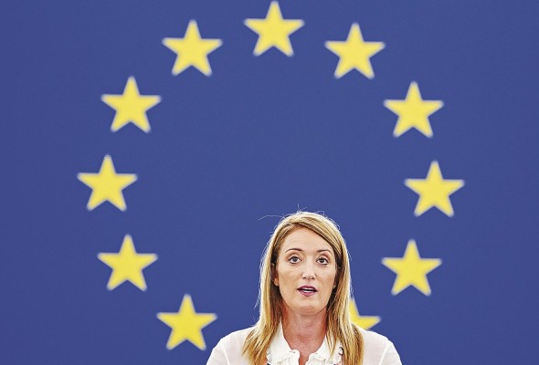 La presidenta de la Eurocámara, Roberta Metsola La presidenta de la Eurocámara, Roberta Metsola