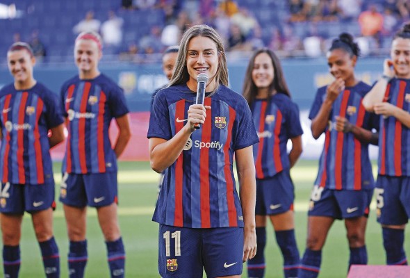 La centrocampista del FC Barcelona Alexia Putellas. La centrocampista del FC Barcelona Alexia Putellas.