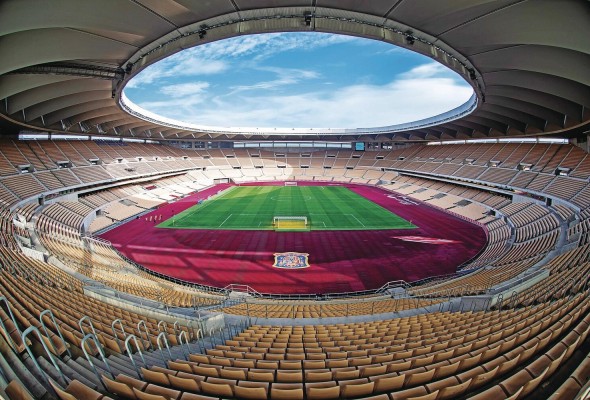 Vista del estadio de La Cartuja. Vista del estadio de La Cartuja.
