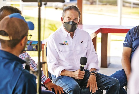 El presidente Laurentino Cortizo conversó con la prensa en Bocas del Toro. El presidente Laurentino Cortizo conversó con la prensa en Bocas del Toro.