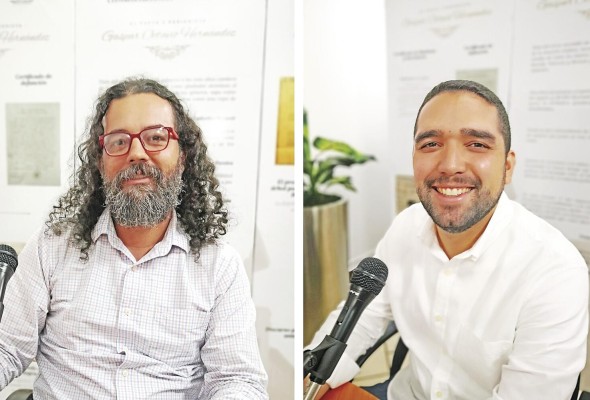Zúñiga (d), precandidato a diputado, y Quintero (i), precandidato a representante Zúñiga (d), precandidato a diputado, y Quintero (i), precandidato a representante