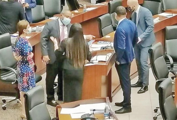 Diputados de la Asamblea, en plena cuarentena. Diputados de la Asamblea, en plena cuarentena.