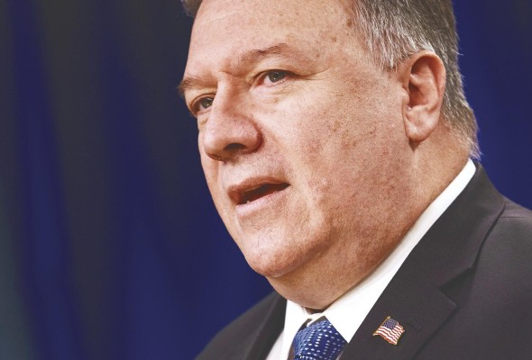 En la imagen, el secretario de Estado de EE.UU., Mike Pompeo. En la imagen, el secretario de Estado de EE.UU., Mike Pompeo.