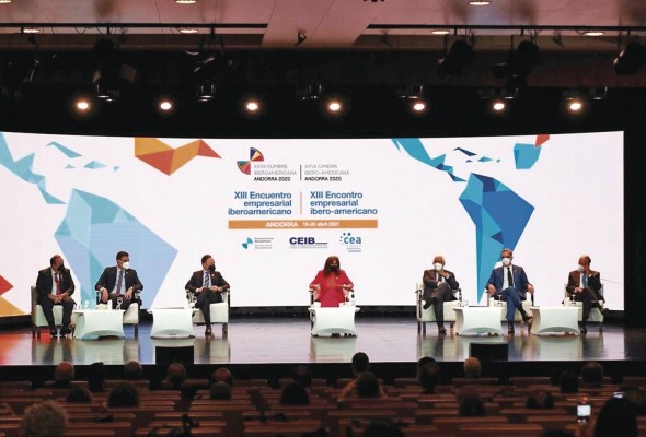 Conversatorio del Encuentro Económico Iberoamericano celebrado en Andorra la Vella. Conversatorio del Encuentro Económico Iberoamericano celebrado en Andorra la Vella.