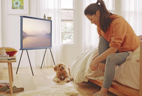 Televisor de estilo de vida, The Serif de Samsung. Televisor de estilo de vida, The Serif de Samsung.