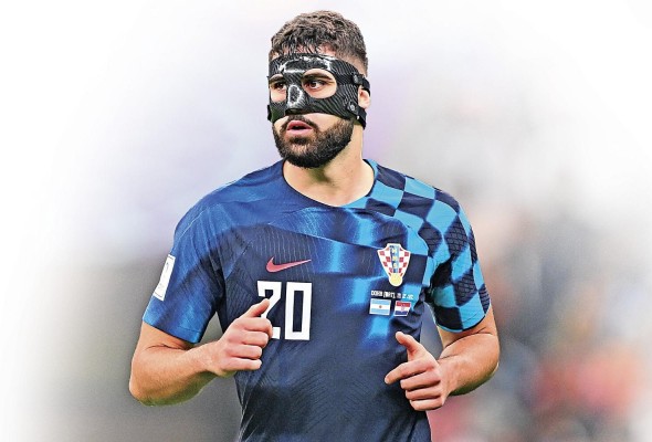 Josko Gvardiol, defensa de Croacia durante las semifinales del Mundial de Catar 2022 contra Argentina. Josko Gvardiol, defensa de Croacia durante las semifinales del Mundial de Catar 2022 contra Argentina.