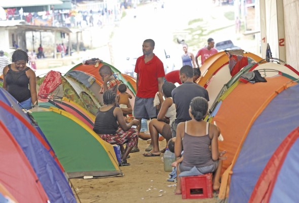 Un campamento en Panamá muestra a los migrantes que suelen ingresar por la selvática provincia de Darién arriesgando su vida. Un campamento en Panamá muestra a los migrantes que suelen ingresar por la selvática provincia de Darién arriesgando su vida.
