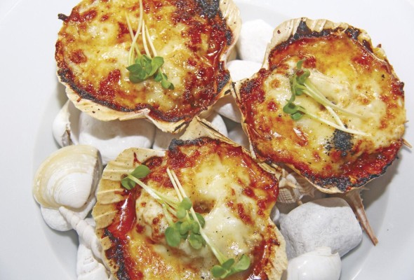 Vieiras a la gallega Vieiras a la gallega