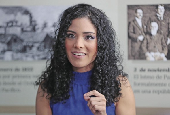Tatiana Saavedra, durante la entrevista con este diario Tatiana Saavedra, durante la entrevista con este diario