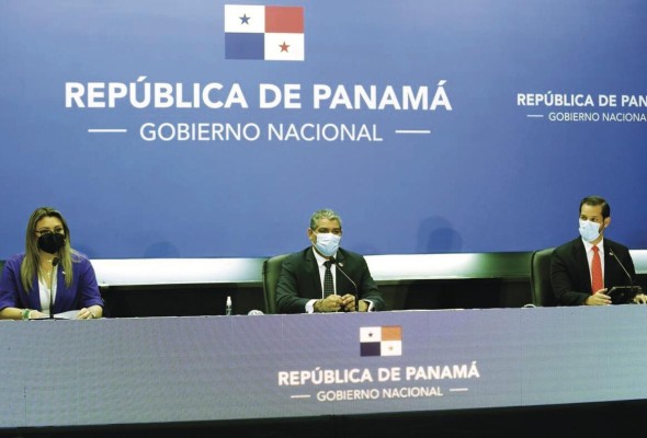 Los ministros Doris Zapata (Mitradel), Luis Francisco Sucre (Minsa) y Luis Martínez (Mici) efectuaron el anuncio. Los ministros Doris Zapata (Mitradel), Luis Francisco Sucre (Minsa) y Luis Martínez (Mici) efectuaron el anuncio.