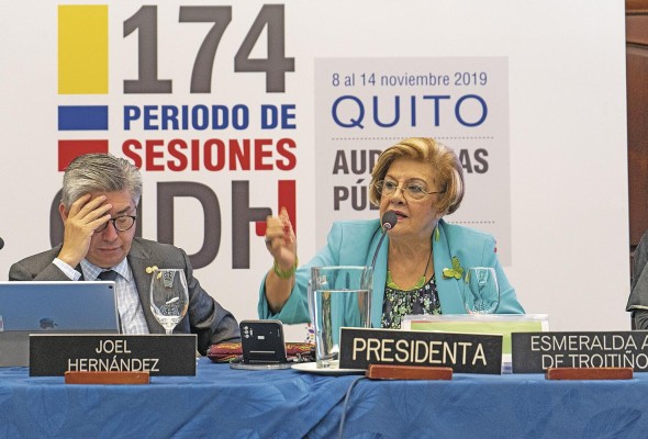 Esmeralda Arosemena de Troitiño, comisionada de la Comisión Interamericana de Derechos Humanos (CIDH). Esmeralda Arosemena de Troitiño, comisionada de la Comisión Interamericana de Derechos Humanos (CIDH).