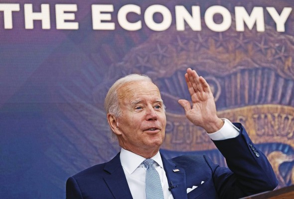 El presidente de Estados Unidos Joe Biden desestima que el país haya entrado en recesión. El presidente de Estados Unidos Joe Biden desestima que el país haya entrado en recesión.