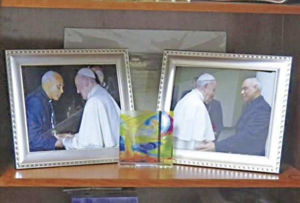 Aguilar tuvo la oportunidad de encontrarse en varias ocasiones con el papa Francisco, con motivo de la JMJ Panamá 2019, Aguilar tuvo la oportunidad de encontrarse en varias ocasiones con el papa Francisco, con motivo de la JMJ Panamá 2019,