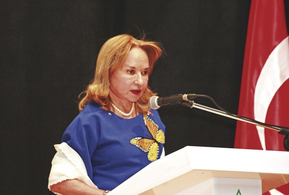 La embajadora de Panamá en Turquía, Mariela Sagel, se dirigió al público La embajadora de Panamá en Turquía, Mariela Sagel, se dirigió al público
