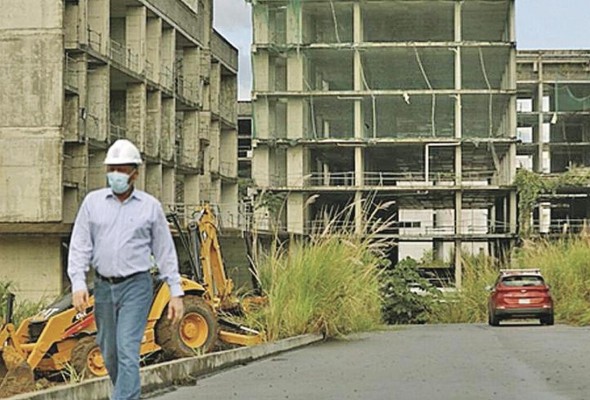 Construcción de la Ciudad de la Salud. Construcción de la Ciudad de la Salud.