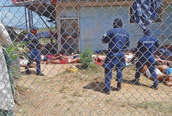 Después de la balacera la Policía efectuó requisas en los pabellones involucrados Después de la balacera la Policía efectuó requisas en los pabellones involucrados