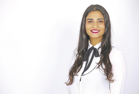 Serena Vamvas, durante su visita a este diario. Serena Vamvas, durante su visita a este diario.