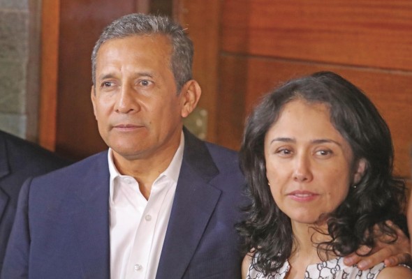 El expresidente Ollanta Humala y su esposa Nadine Heredia. El expresidente Ollanta Humala y su esposa Nadine Heredia.
