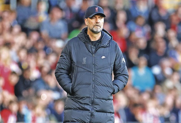Jürgen Klopp durante un partido de la Premier League. Jürgen Klopp durante un partido de la Premier League.