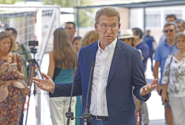 Alberto Núnez Feijóo, líder del Partido Popular. Alberto Núnez Feijóo, líder del Partido Popular.