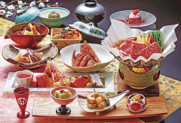 Kaiseki de la temporada de primavera Kaiseki de la temporada de primavera