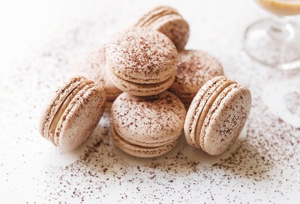Macarons de caramelo salado Macarons de caramelo salado