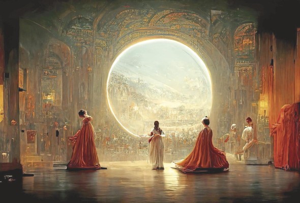 Obra generada por inteligencia artificial de Jason Allen, ganadora del premio de arte digital en Colorado, Estados Unidos. Obra generada por inteligencia artificial de Jason Allen, ganadora del premio de arte digital en Colorado, Estados Unidos.