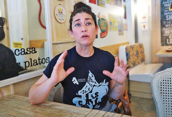 Helga Barría, en su restaurante 4Bistro. Helga Barría, en su restaurante 4Bistro.