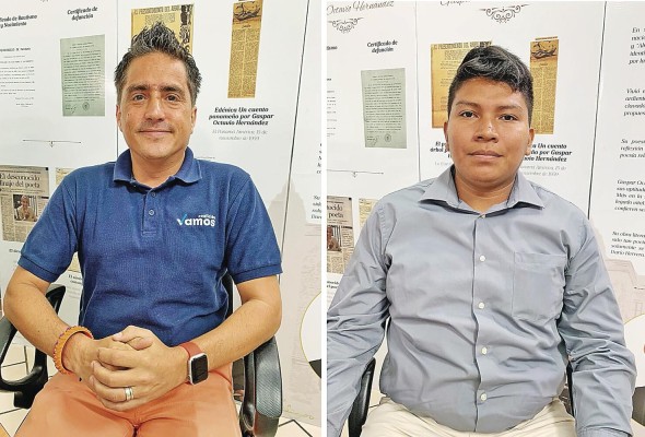 Murgas (i), precandidato a concejal de Ancón, y Araúz (d), precandidato a diputado por el 2-2 Murgas (i), precandidato a concejal de Ancón, y Araúz (d), precandidato a diputado por el 2-2