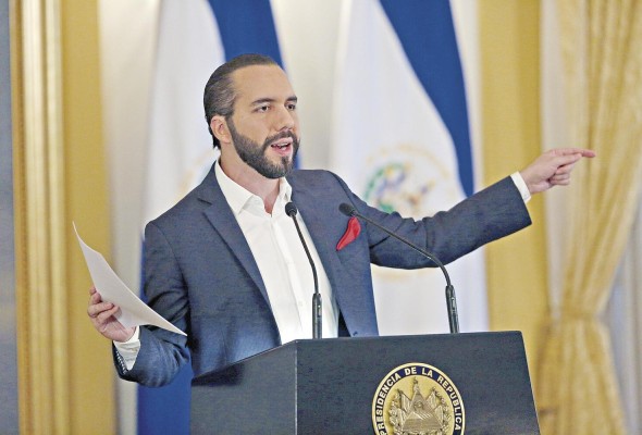 El presidente de El Salvador, Nayib Bukele. El presidente de El Salvador, Nayib Bukele.
