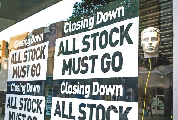 Las quiebras de empresas se disparan en Inglaterra al nivel de la crisis Las quiebras de empresas se disparan en Inglaterra al nivel de la crisis
