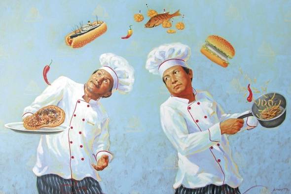 Cocinando la historia. Kansuet, colección privada Cocinando la historia. Kansuet, colección privada