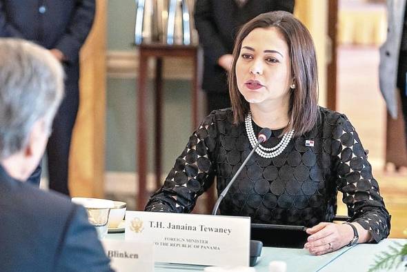 La canciller Janaina Tewaney sostuvo el pasado miércoles una reunión con el secretario de Estado de Estados Unidos, Antony Blinken. La canciller Janaina Tewaney sostuvo el pasado miércoles una reunión con el secretario de Estado de Estados Unidos, Antony Blinken.