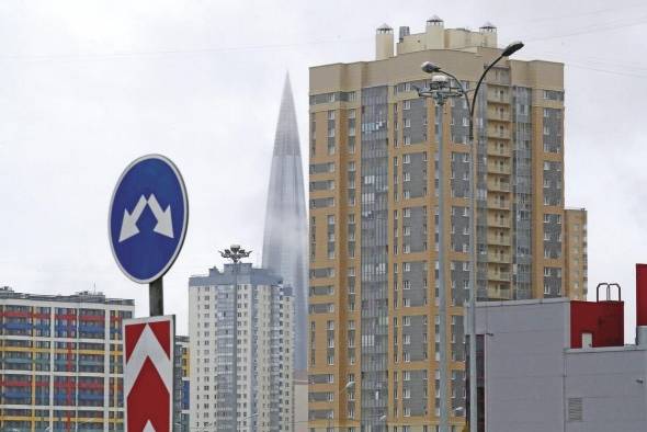 Sede del gigante energético ruso Gazprom en San Petersburgo. Sede del gigante energético ruso Gazprom en San Petersburgo.
