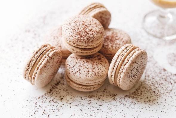 Macarons de caramelo salado Macarons de caramelo salado