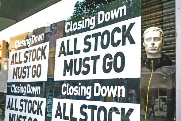 Las quiebras de empresas se disparan en Inglaterra al nivel de la crisis Las quiebras de empresas se disparan en Inglaterra al nivel de la crisis