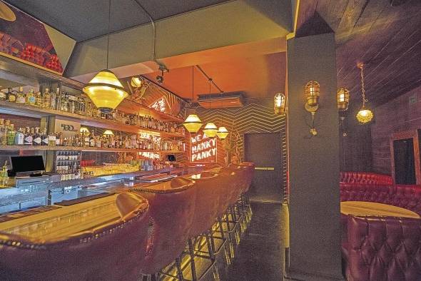 Hanky Panky, speakeasy bar. Hanky Panky, speakeasy bar.