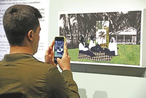 La artista panameña, Giana De Dier creó nueve 'collages' para intervenir una de las salas permanentes del Museo del Canal. La artista panameña, Giana De Dier creó nueve 'collages' para intervenir una de las salas permanentes del Museo del Canal.