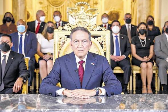 El presidente Laurentino Cortizo anunció la suspensión de las operaciones de Minera Panamá. El presidente Laurentino Cortizo anunció la suspensión de las operaciones de Minera Panamá.