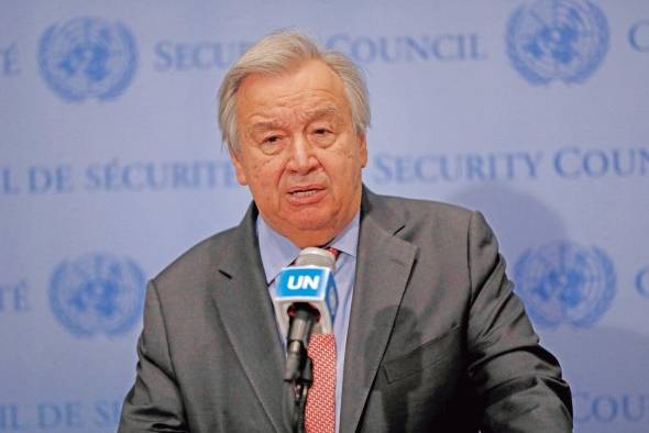 El secretario general de Naciones Unidas, António Guterres. El secretario general de Naciones Unidas, António Guterres.