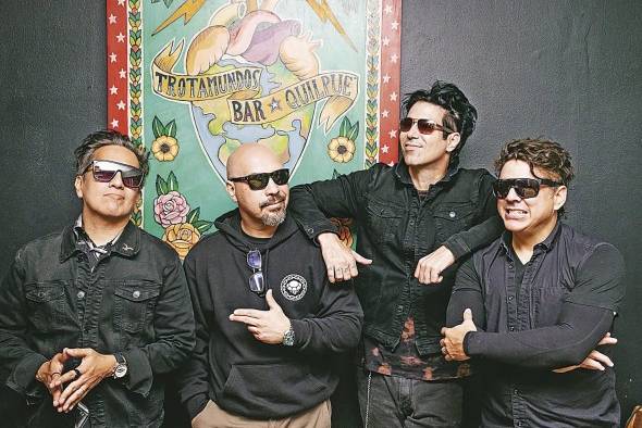 Los integrantes de la banda panameña Los Rabanes. Los integrantes de la banda panameña Los Rabanes.